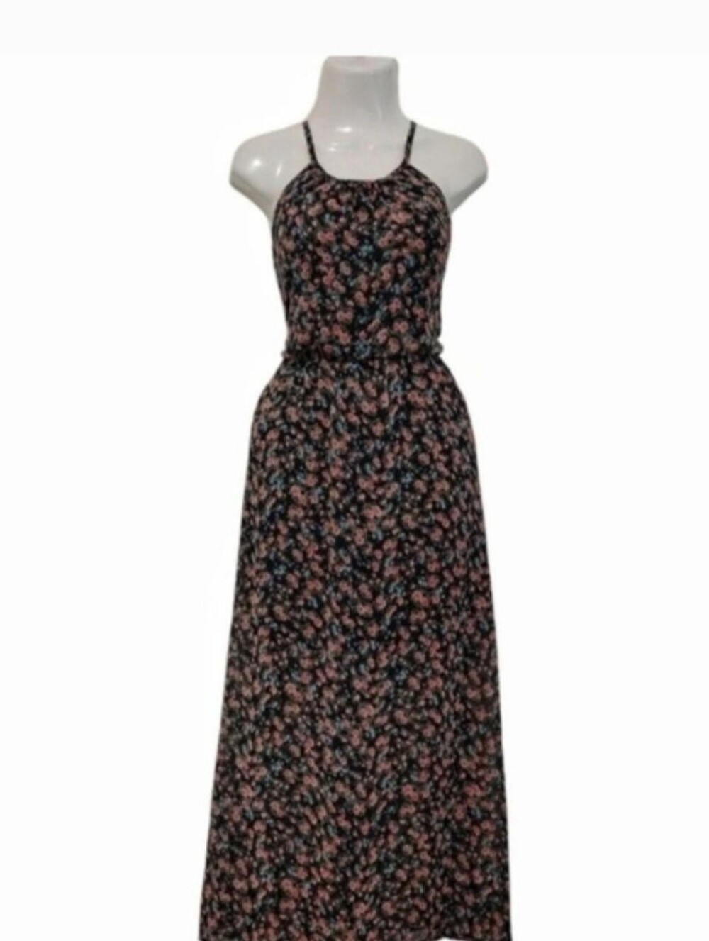 Floral Halter Maxi Dress